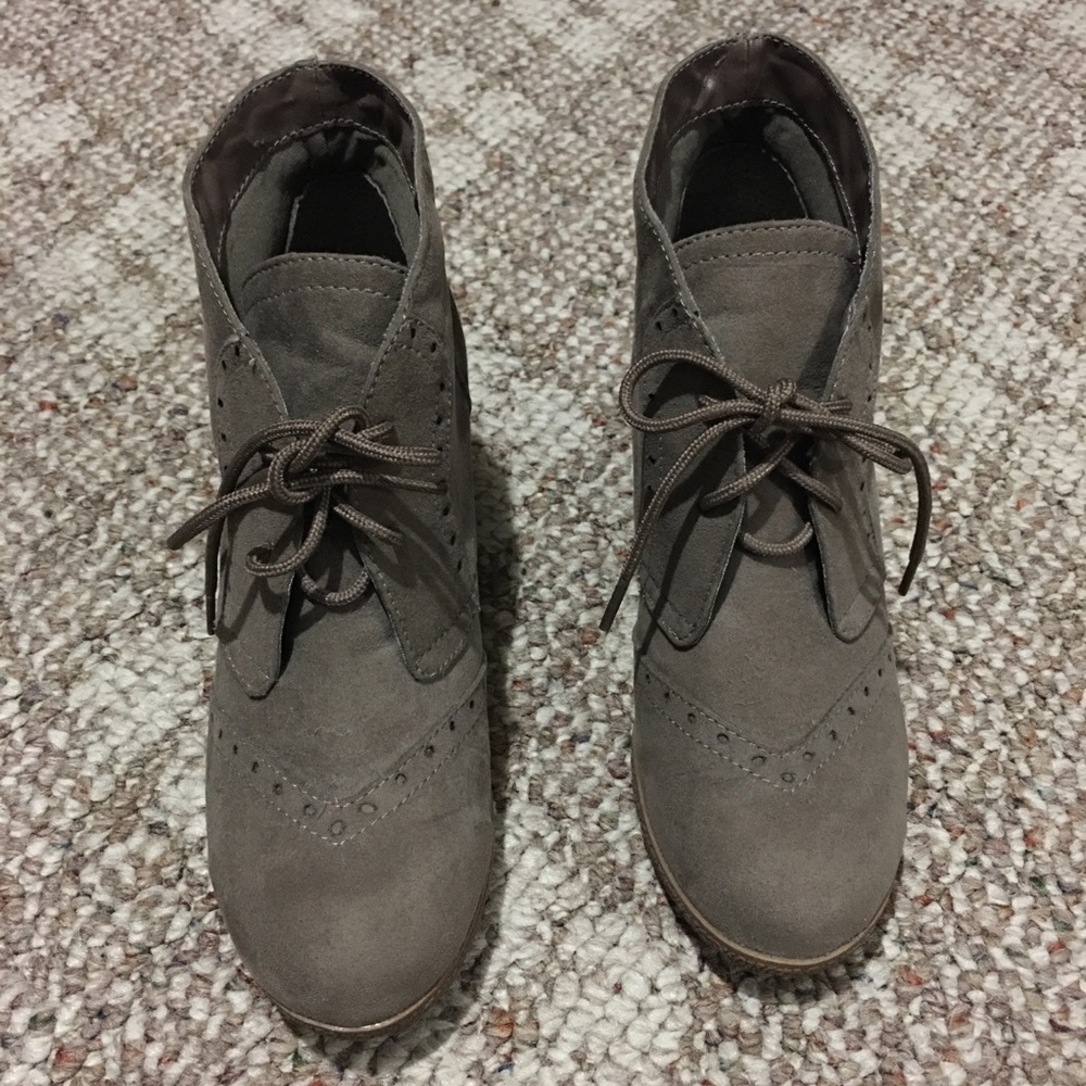 Wedged Booties Price is final